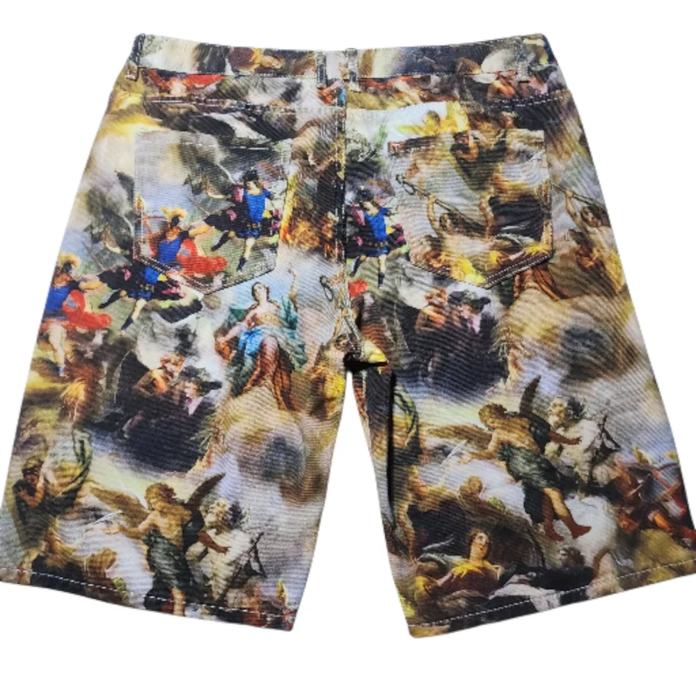 Men's Renaissance Casual Jean Denim Shorts Size 42